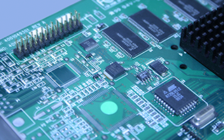 An electronics circuit board uses epoxy resins for insulation and to help prevent short circuits.